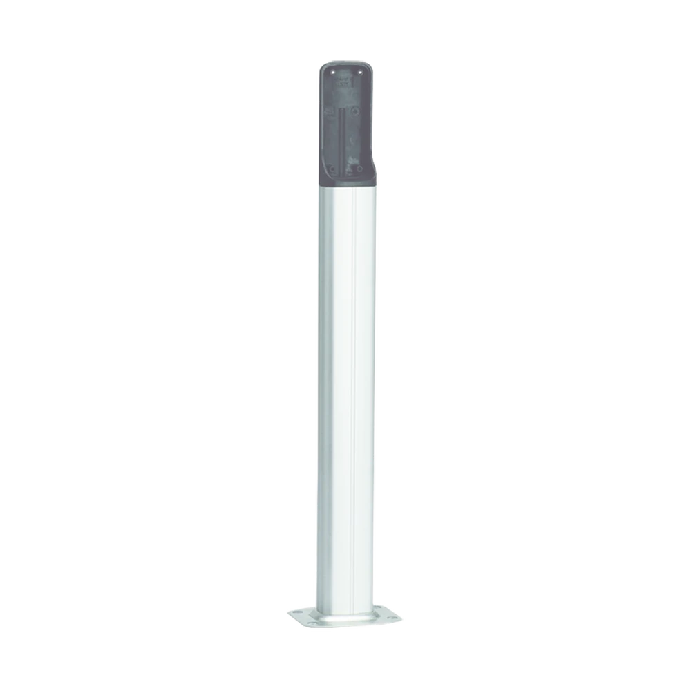 BASE DE PVC PARA FOTOCELDAS CAME, COLOR PLATA, ALTURA DE HASTA 500 MM-Accesorios Motores para Portones-CAME-Bsai Seguridad & Controles