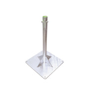 BASE PARA MÁSTIL HASTA 2 CON OPRESORES, BASE DE 50 X 50 CM Y TUBO DE 80 CM CED. 30. GALV. INMERSIÓN.-Torres y Mástiles-SYSCOM TOWERS-Bsai Seguridad & Controles