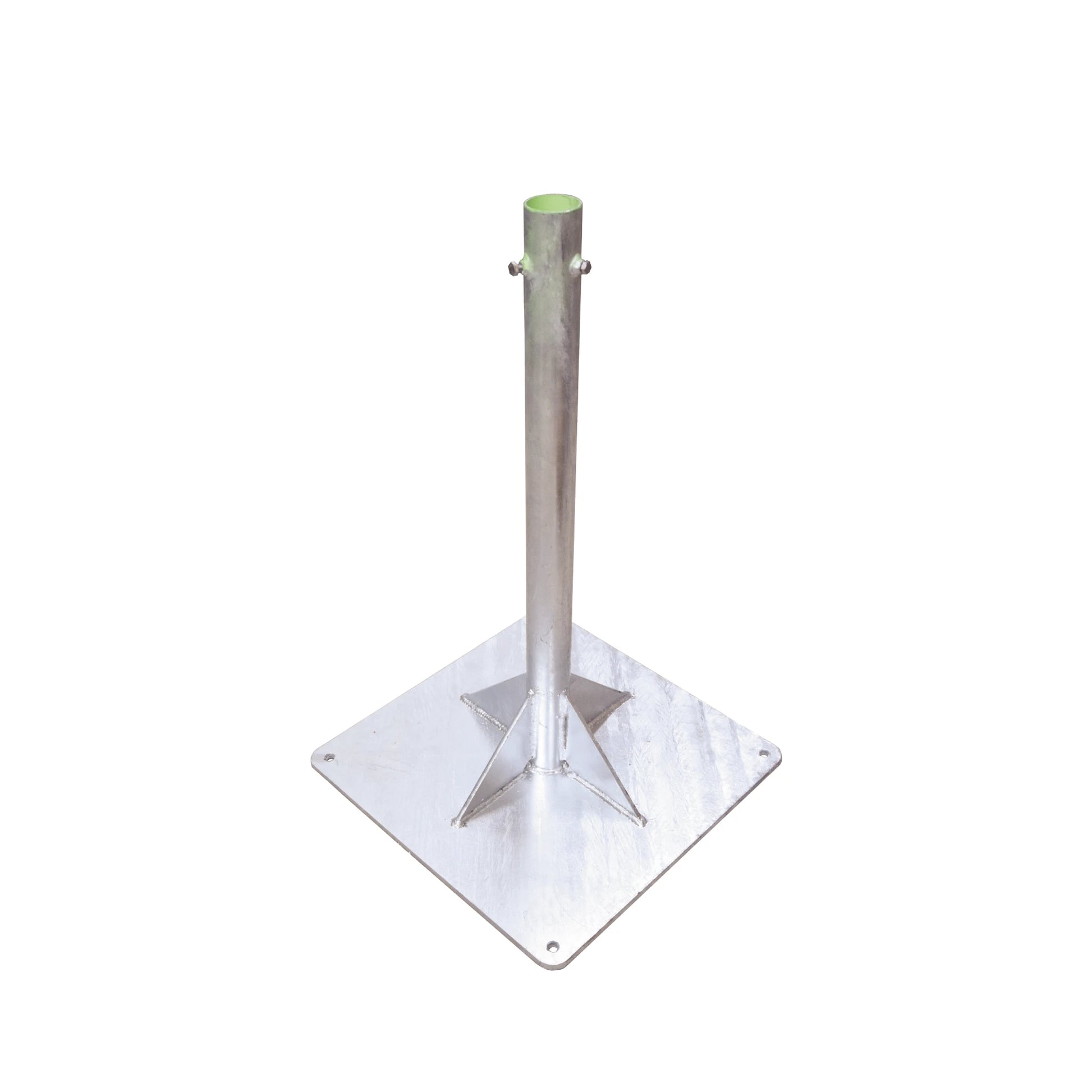 BASE PARA MÁSTIL HASTA 2 CON OPRESORES, BASE DE 50 X 50 CM Y TUBO DE 80 CM CED. 30. GALV. INMERSIÓN.-Torres y Mástiles-SYSCOM TOWERS-Bsai Seguridad & Controles