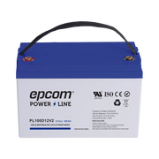 BATERÍA 12 VCC / 100 AH / UL / TECNOLOGÍA AGM-VRLA / CICLO PROFUNDO / PARA USO EN APLICACIONES FOTOVOLTAICAS Y DE EMERGENCIA / TERMINALES T4-Baterías y Cargadores-EPCOM POWERLINE-Bsai Seguridad & Controles