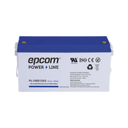 BATERÍA 12 VCC / 150 AH / UL / TECNOLOGÍA AGM-VRLA / CICLO PROFUNDO / USO EN APLICACIÓN FOTOVOLTAICA / TERMINALES T5-Baterías y Cargadores-EPCOM POWERLINE-Bsai Seguridad & Controles