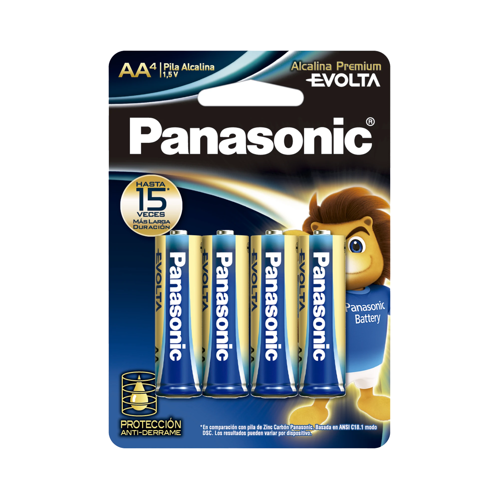 BATERÍA ALCALINA AA 1.5V EVOLTA / NO RECARGABLE / PAQUETE 4 BATERIAS-Energía-PANASONIC-Bsai Seguridad & Controles