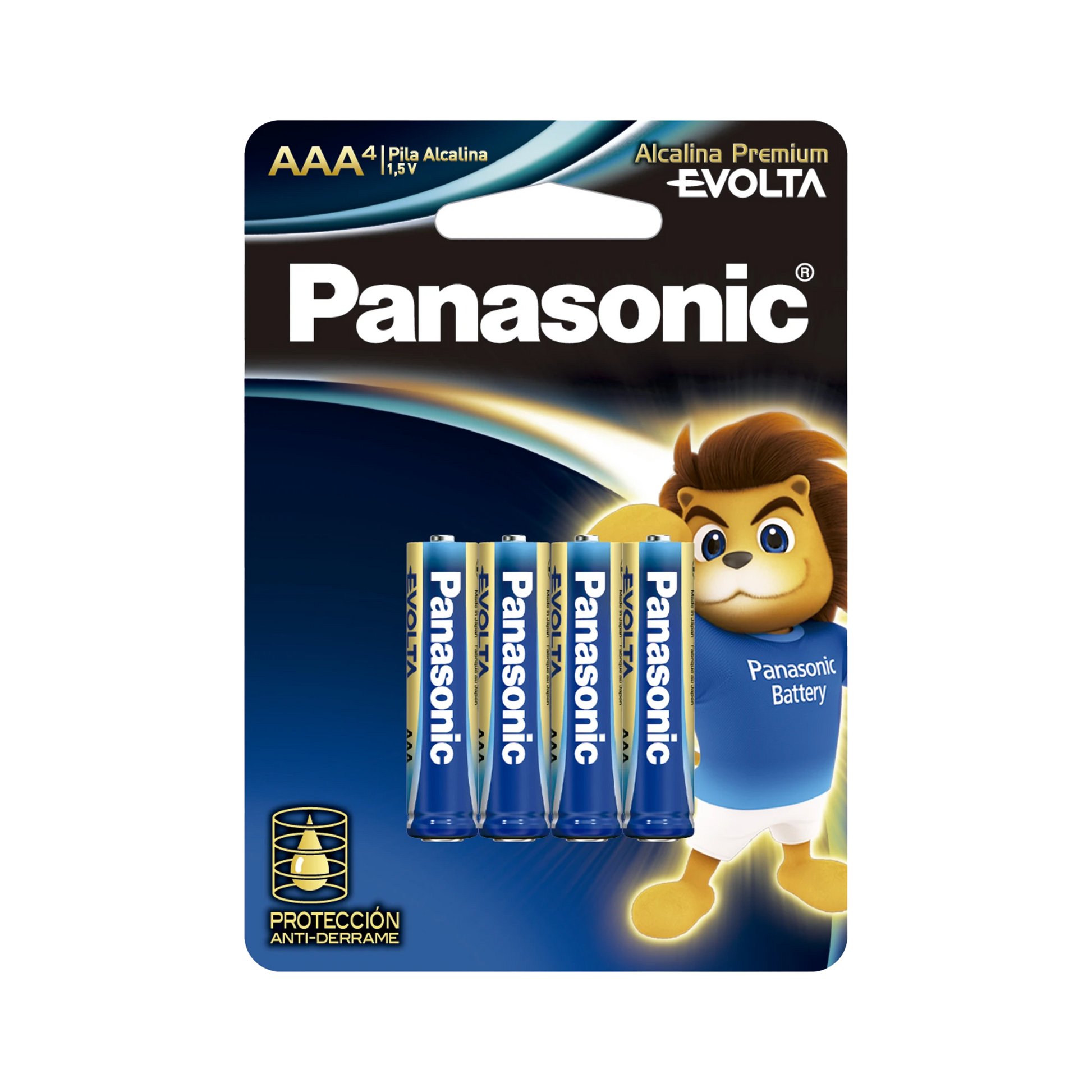 BATERÍA ALCALINA AAA 1.5V EVOLTA / NO RECARGABLE / PAQUETE DE 4 BATERÍAS-Energía-PANASONIC-Bsai Seguridad & Controles