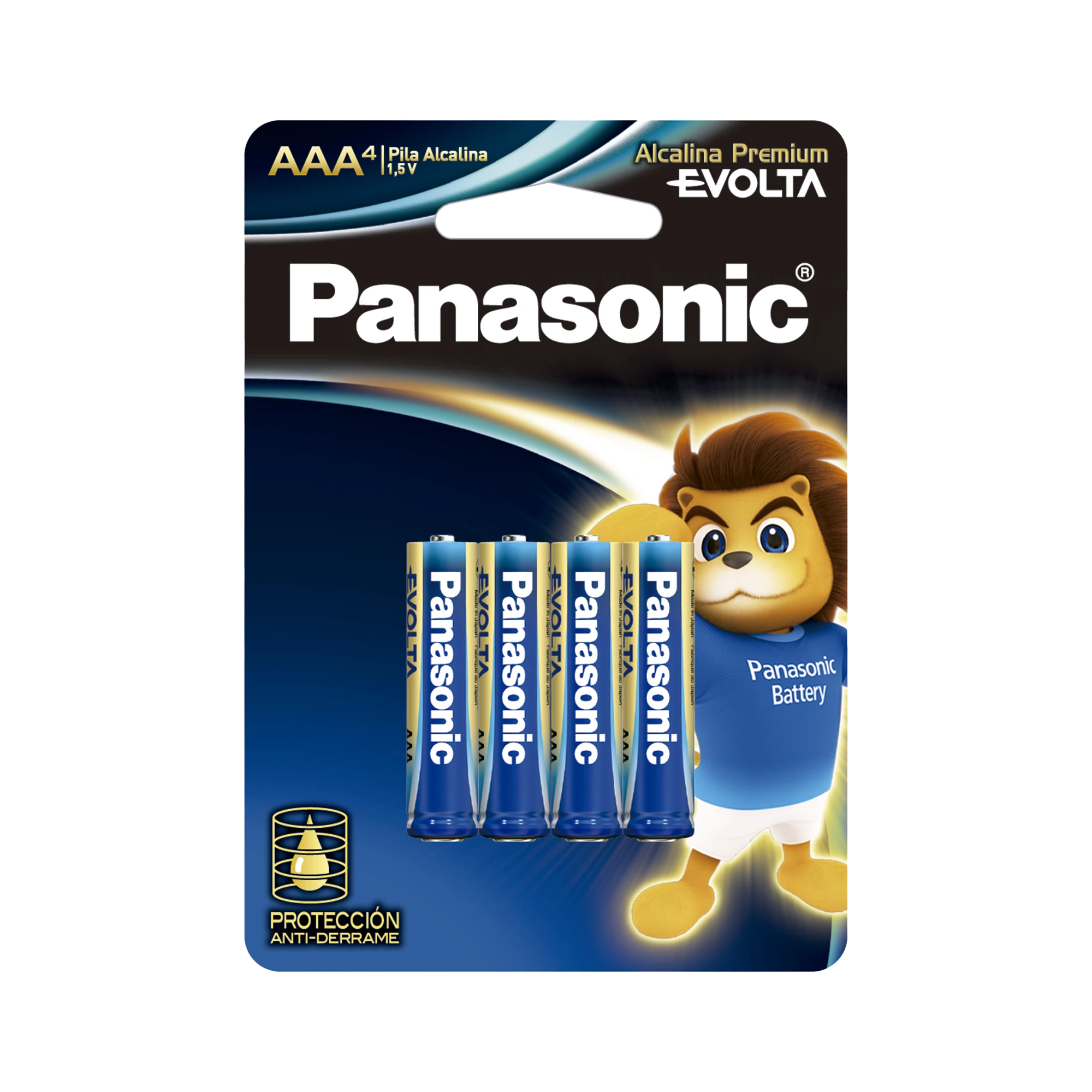 BATERÍA ALCALINA AAA 1.5V EVOLTA / NO RECARGABLE / PAQUETE DE 4 BATERÍAS-Energía-PANASONIC-Bsai Seguridad & Controles