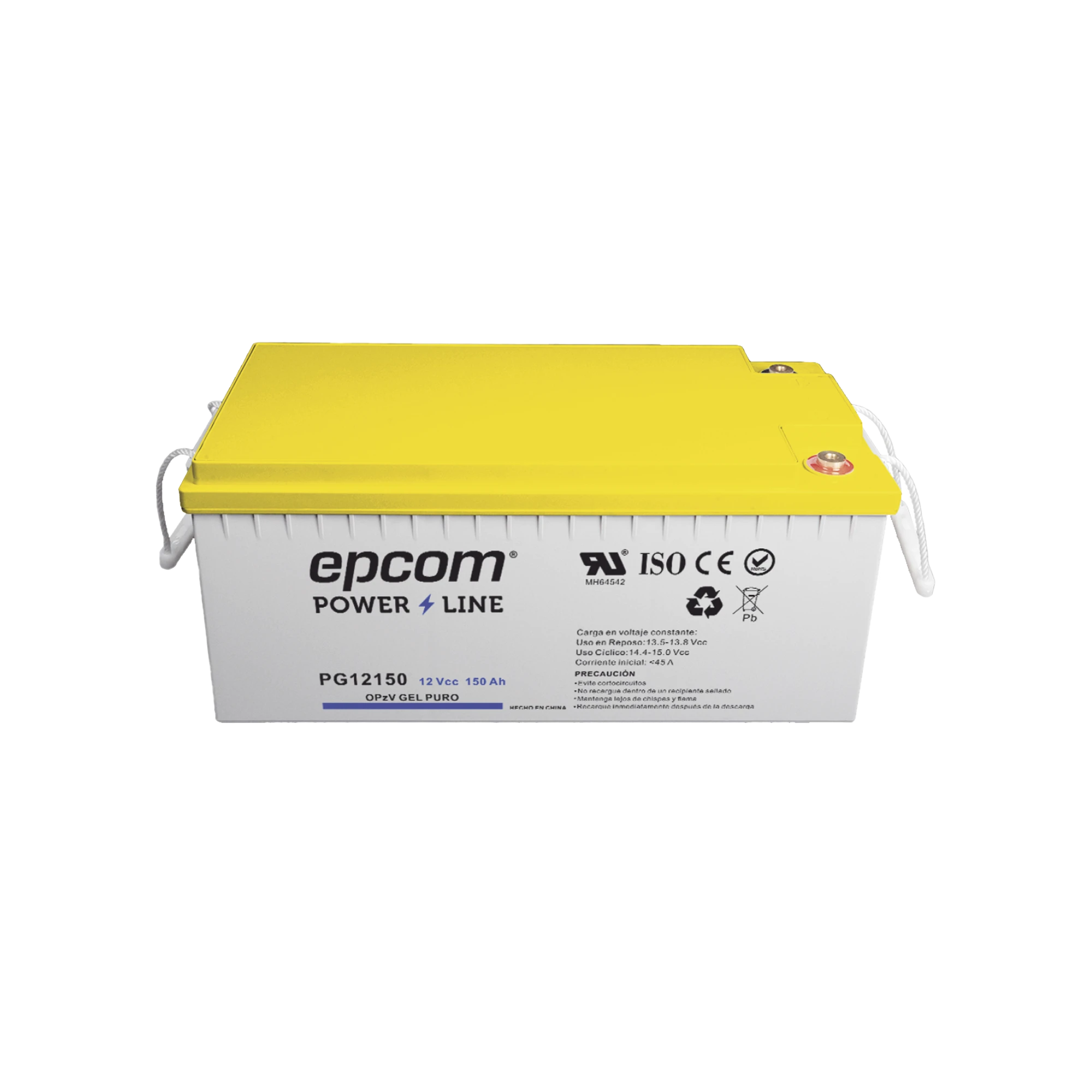 BATERÍA DE GEL PURO OPZV / 12 V @ 150 AH / CICLO PROFUNDO / USO EN APLICACIONES FOTOVOLTAICAS Y DE RESPALDO-Energía-EPCOM POWERLINE-Bsai Seguridad & Controles