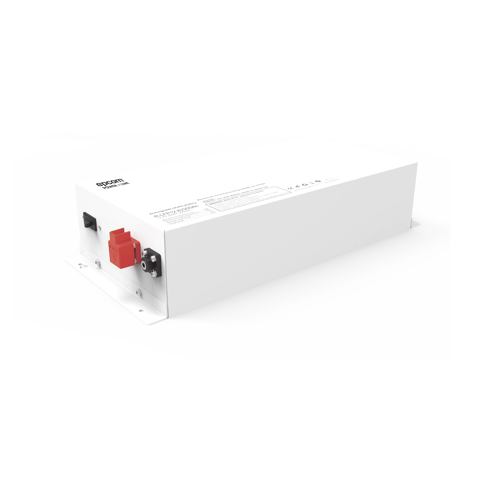 BATERÍA DE LITIO CICLO PROFUNDO, 12.8 VCC 200AH (LIFEPO4 CASE METALICO), SOLAR, , MÁXIMO 100 A DE DESCARGA-Energía-EPCOM POWER LINE BY RITAR-RLFP128200A-Bsai Seguridad & Controles