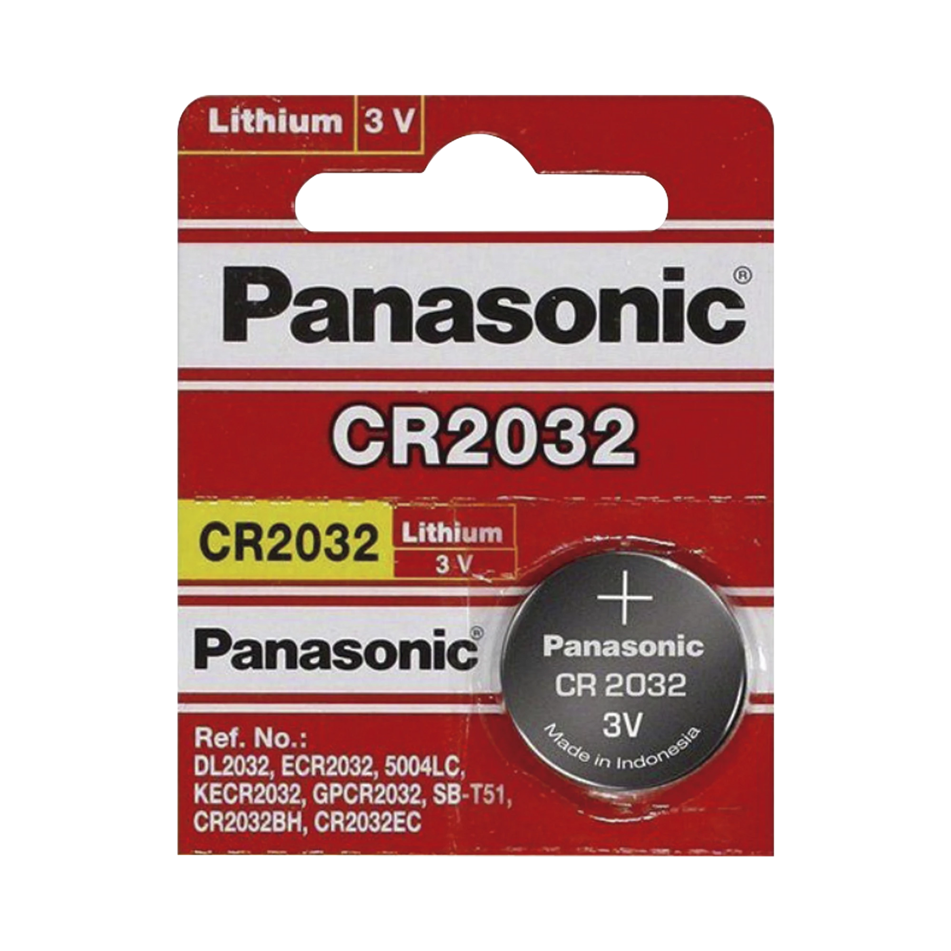 BATERÍA DE LITIO CR2032 DE 3 V @ 225 MAH ( BATERÍA NO RECARGABLE )-Baterías-PANASONIC-Bsai Seguridad & Controles