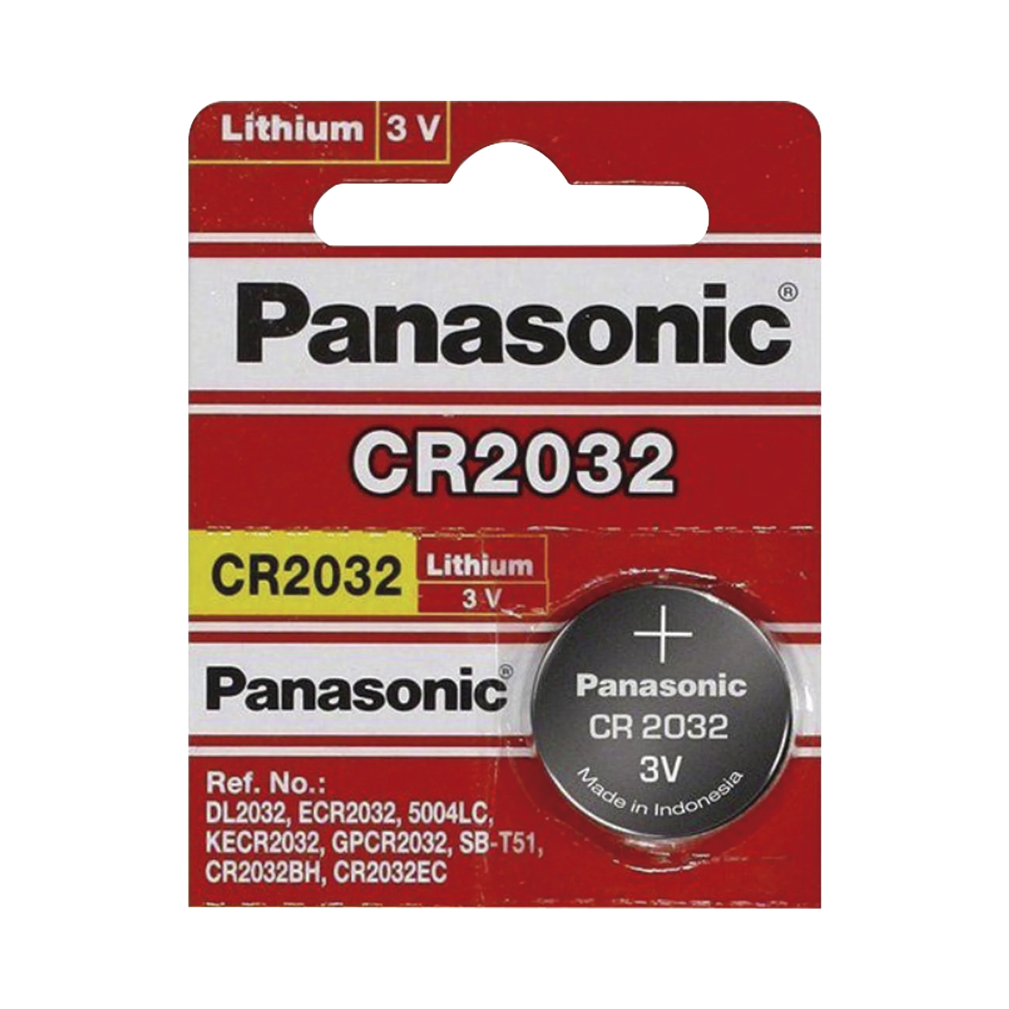 BATERÍA DE LITIO CR2032 DE 3 V @ 225 MAH ( BATERÍA NO RECARGABLE )-Baterías-PANASONIC-Bsai Seguridad & Controles