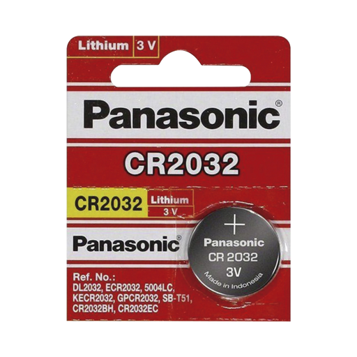 BATERÍA DE LITIO CR2032 DE 3 V @ 225 MAH ( BATERÍA NO RECARGABLE )-Baterías-PANASONIC-CR2032-Bsai Seguridad & Controles