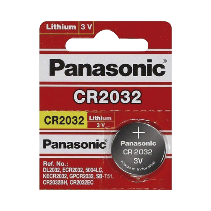 BATERÍA DE LITIO CR2032 DE 3 V @ 225 MAH ( BATERÍA NO RECARGABLE )-Baterías-PANASONIC-Bsai Seguridad & Controles