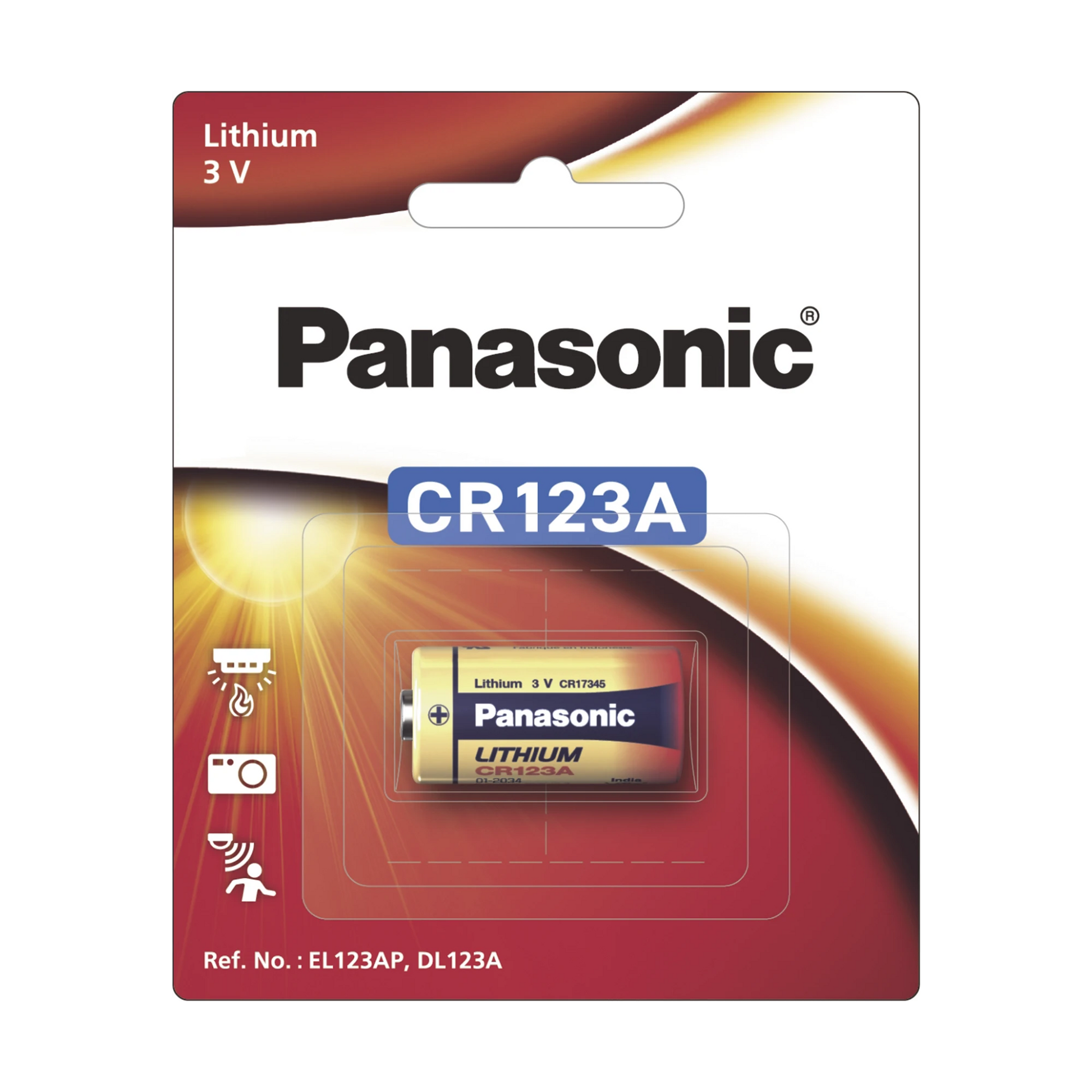 BATERÍA DE LITIO PANASONIC / 3 VCC /1,550 MAH / APLICACIÓN EN TRANSMISORES DE ALARMA INALÁMBRICOS/ CON EMPAQUE-Energía-PANASONIC-Bsai Seguridad & Controles