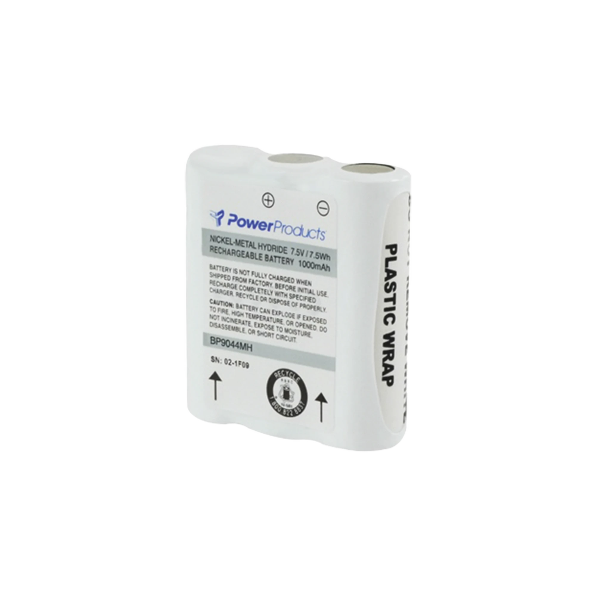 BATERÍA DE NI-MH, 1000 MAH 7.5 V PARA RADIOS MOTOROLA SP10, SP50, P10, P50+, HT10, SPIRIT M SERIES-Accesorios para Motorola-POWER PRODUCTS-Bsai Seguridad & Controles