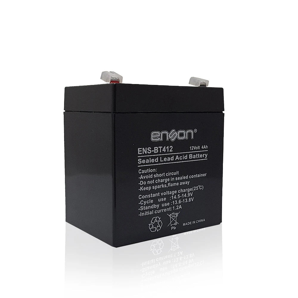 BATERIA DE RESPALDO ENSON ENS-BT412 12VDC 4A BASE PLOMO-ACIDO PARA FUENTES DE PODER Y SISTEMAS DE RESPALDO-Baterías-ENSON-Bsai Seguridad & Controles