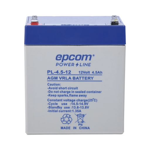 BATERÍA DE RESPALDO EPCOM POWER LINE 4.5 AH-PL-4.5-12-Baterías-EPCOM POWER LINE-PL-4.5-12-Bsai Seguridad & Controles