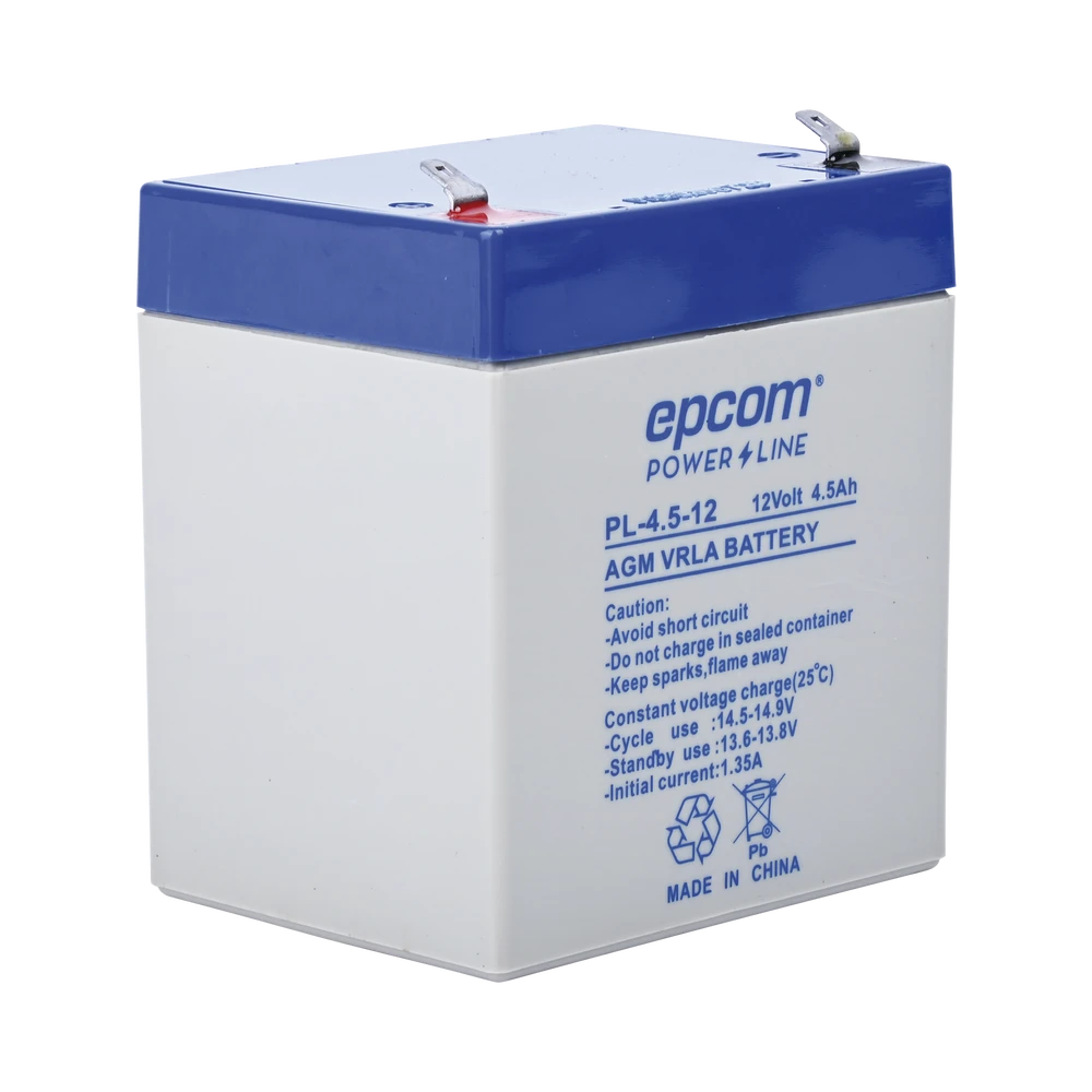 BATERÍA DE RESPALDO EPCOM POWER LINE 4.5 AH-PL-4.5-12-Baterías-EPCOM POWERLINE-Bsai Seguridad & Controles