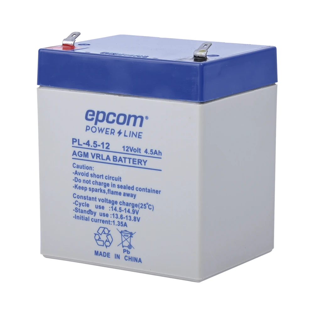 BATERÍA DE RESPALDO EPCOM POWER LINE 4.5 AH-PL-4.5-12-Baterías-EPCOM POWERLINE-Bsai Seguridad & Controles