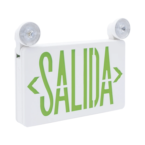 LETRERO LED DE SALIDA CON LUZ DE EMERGENCIA/MONTAJE UNIVERSAL (PARED, LATERAL O TECHO)/BATERÍA DE RESPALDO INCLUIDA-Lámparas / Iluminadores IR-SFIRE-SFKDC860-Bsai Seguridad & Controles