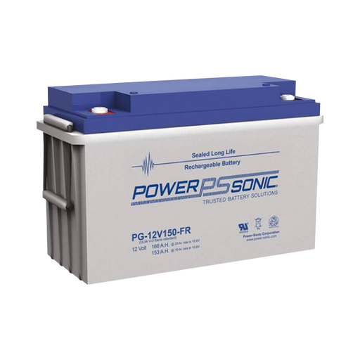 BATERÍA DE RESPALDO UL DE 12V 154AH, IDEAL PARA SISTEMAS DE DETECCIÓN DE INCENDIO, CONTROL DE ACCESO, INTRUSIÓN, VIDEOVIGILANCIA Y ENERGÍA SOLAR-Baterías-POWER SONIC-PG-12V150-FR-Bsai Seguridad & Controles