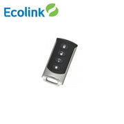 CONTROL REMOTO ECOLINK TX-E101 4 BOTONES CROMADO FRECUENCIA 319.5 MHZ COMPATIBLE CON PANELES ZW-6400, SIMON XT, SERIE NX Y UM-5000 / BATERÍA INCLUIDA-Alarmas-ECOLINK-Bsai Seguridad & Controles
