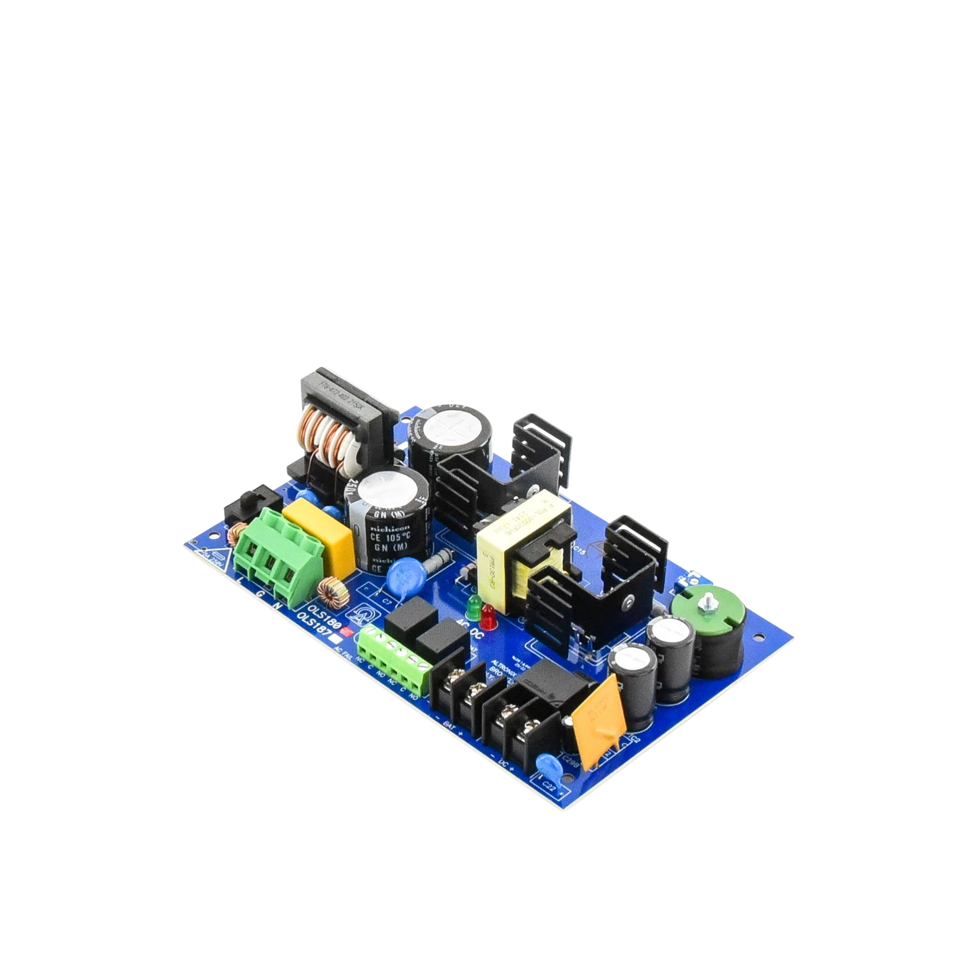 12 O 24 VCC @ 6 A / FUENTE TIPO TARJETA / 1 SALIDA / CAPACIDAD DE BATERÍA / BATERÍA NO INCLUIDA.-Fuentes de Poder-ALTRONIX-Bsai Seguridad & Controles