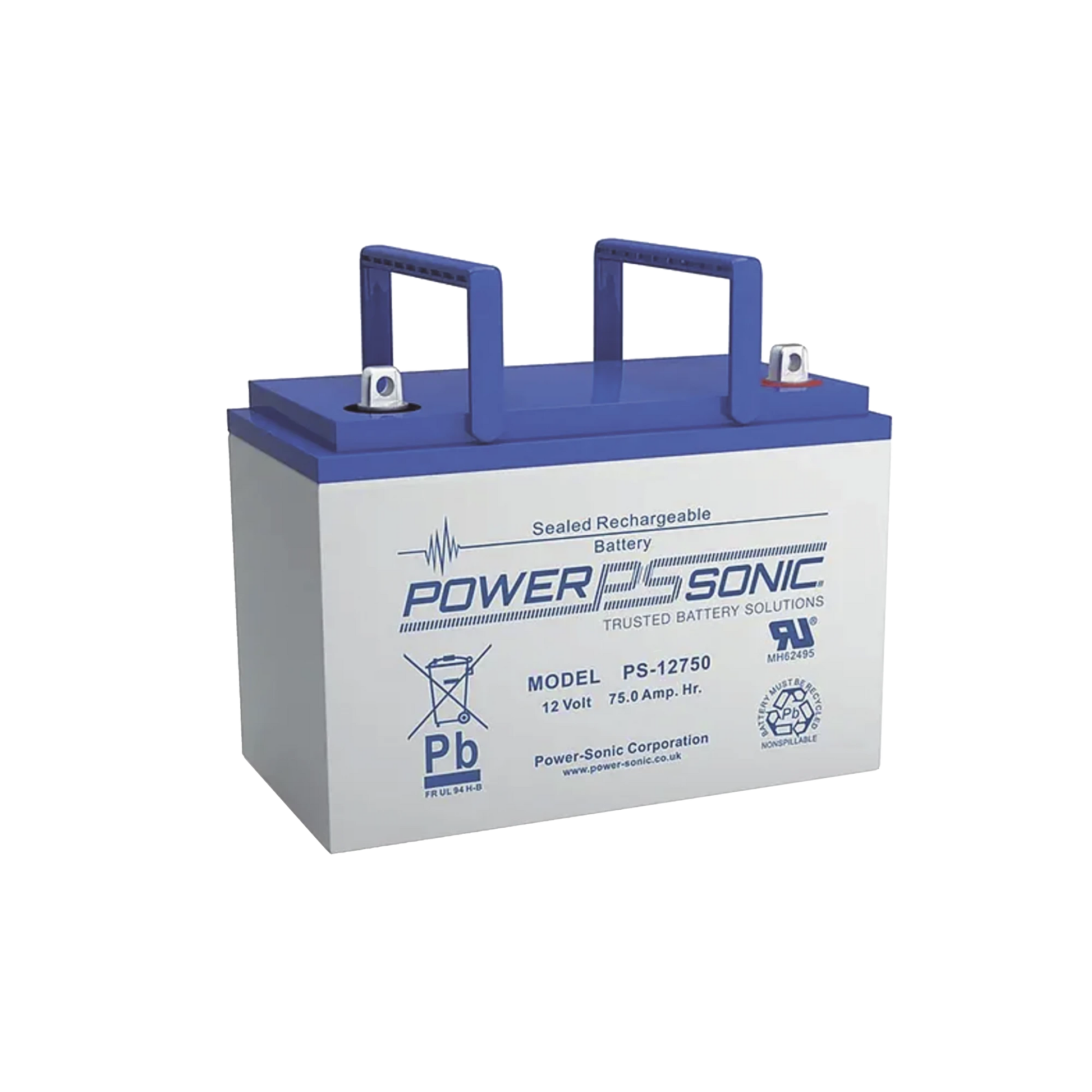 BATERÍA 12V, 78.6AH, PARA RESPALDO, TECNOLOGÍAS AGM/VRLA, 10-12 AÑOS VIDA ÚTIL, TERMINALES T6, RECONOCIDA UL-Energía-POWER SONIC-Bsai Seguridad & Controles