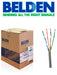 BELDEN 1583A008U1000 - CABLE UTP / 4 PARES / CATEGORIA 5E / 24 AWG / 305 METROS / 100% COBRE / COLOR GRIS/-Cable-BELDEN-TVD336001-Bsai Seguridad & Controles