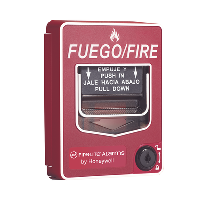 FIRE-LITE BG12-LX-SP - ESTACIÓN MANUAL DE INCENDIO / DIRECCIONABLE / DOBLE ACCIÓN / TEXTO EN ESPAÑOL / MONTAJE SUPERFICI