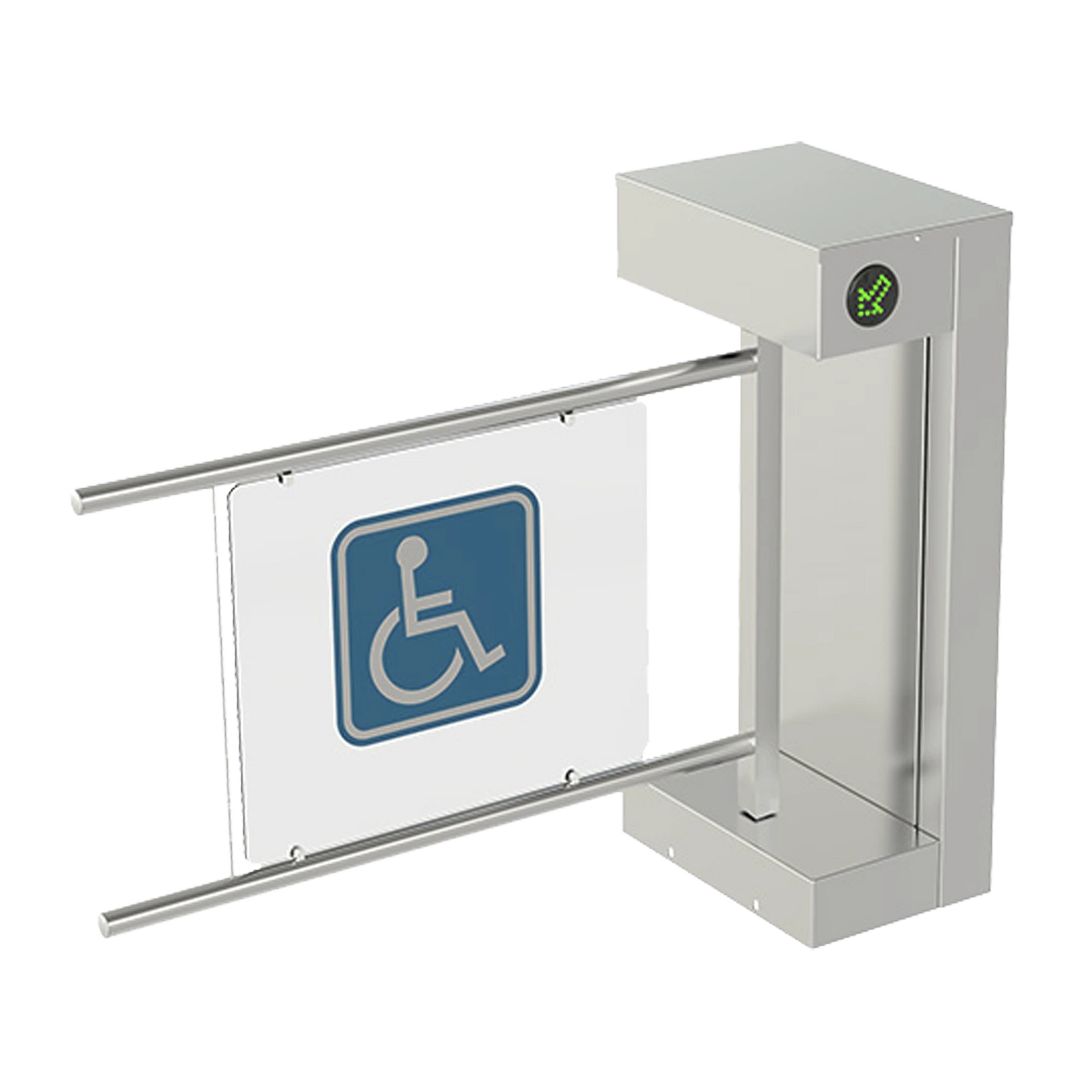 TORNIQUETE DE CORTESIA MOTORIZADO / ACABADO EN ACERO INOXIDABLE Y ACRILICO / BIDIRECCIONAL-Torniquetes y Puertas de Cortesía-CAME-Bsai Seguridad & Controles