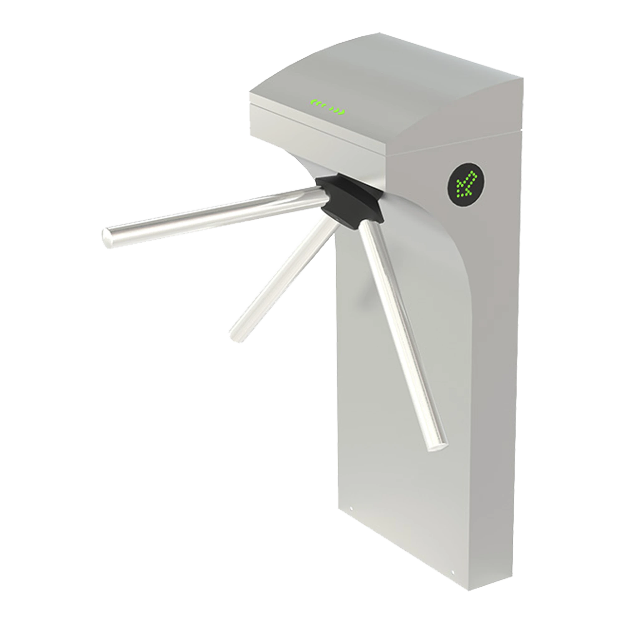 TORNIQUETE DE MEDIO CUERPO / ACABADO EN ACERO INOXIDABLE / LUZ INDICADORA SUPERIOR / BIDIRECCIONAL-Torniquetes y Puertas de Cortesía-CAME-Bsai Seguridad & Controles