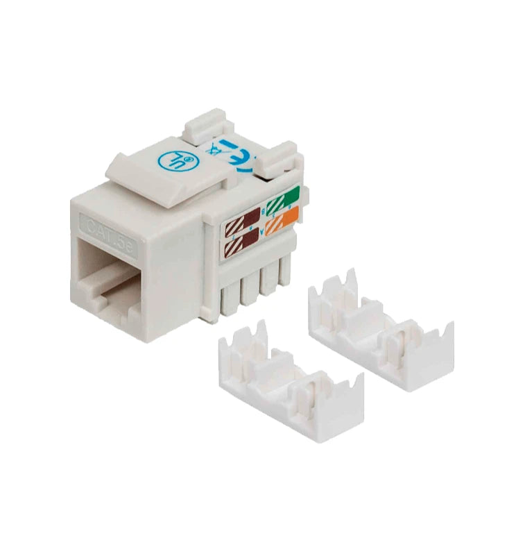 INTELLINET 210355 - JACK CAT 5E / DE IMPACTO / (KEYSTONE) / BLANCO-Jacks y Plugs-INTELLINET-Bsai Seguridad & Controles