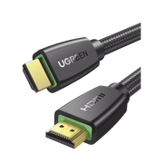 CABLE HDMI 2.0 DE NYLON TRENZADO / 3 M / 4K@60HZ / HDR / 3D / HEC (CANAL ETHERNET HDMI) / ARC (CANAL DE RETORNO DE AUDIO / COLOR PROFUNDO DE 48 BITS / AUDIO DE 32 CANALES / HDCP 2.2 /AUDIO DTS: X / 18 GBPS / BLINDAJE DE 4 CAPAS-Cables y Conectores-UGREEN-Bsai Seguridad & Controles