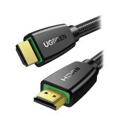 CABLE HDMI 2.0 DE NYLON TRENZADO / 5 M / 4K@60HZ / HDR / 3D / HEC (CANAL ETHERNET HDMI) / ARC (CANAL DE RETORNO DE AUDIO / COLOR PROFUNDO DE 48 BITS / AUDIO DE 32 CANALES / HDCP 2.2 /AUDIO DTS: X / 18 GBPS / BLINDAJE DE 4 CAPAS-Cables y Conectores-UGREEN-Bsai Seguridad & Controles
