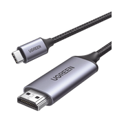 CABLE USB-C 3.1 A HDMI 4K / 1.5M / COMPATIBLE CON THUNDERBOLT 3 & 4 / ADAPTADOR TIPO-C A HDMI / 4K@60HZ / SOPORTA MODO ESPEJO Y MODO EXTENDIDO / CARCASA DE ALUMINIO / NYLON TRENZADO / CONECTOR NIQUELADO / BLINDAJE MULTICAPA-Cables y Conectores-UGREEN-Bsai Seguridad & Controles