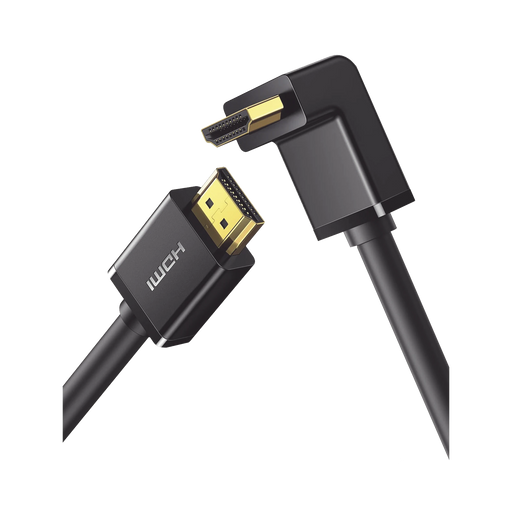 CABLE HDMI 2.0 EN ANGULO DE 90° / 1 M / 4K@60HZ / HDR / 3D / HEC (CANAL ETHERNET HDMI) / ARC (CANAL DE RETORNO DE AUDIO / CEC / 32 CANALES DE AUDIO / HDCP 2.2 / DOLBY ATMOS / 18 GBPS / BLINDAJE MÚLTIPLE-Cables y Conectores-UGREEN-10172-Bsai Seguridad & Controles