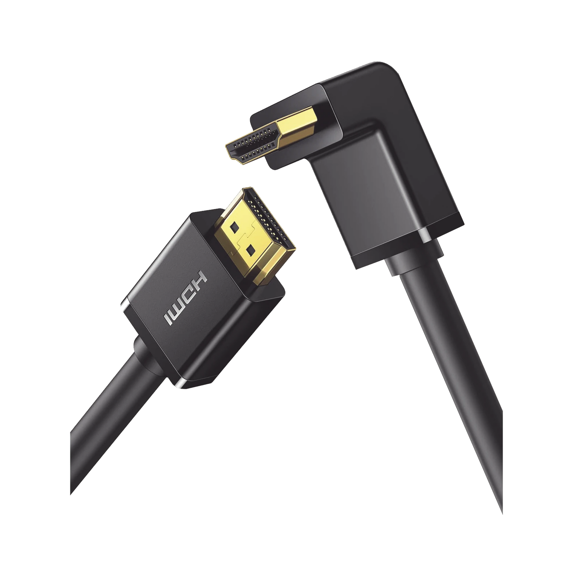 CABLE HDMI 2.0 EN ANGULO DE 90° / 2 M / 4K@60HZ / HDR / 3D / HEC (CANAL ETHERNET HDMI) / ARC (CANAL DE RETORNO DE AUDIO / CEC / 32 CANALES DE AUDIO / HDCP 2.2 / DOLBY ATMOS / 18 GBPS / BLINDAJE MÚLTIPLE-Cables y Conectores-UGREEN-Bsai Seguridad & Controles