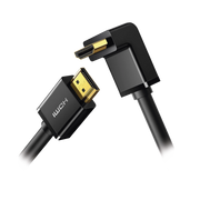 CABLE HDMI 2.0 EN ANGULO DE 90° / 3 M / 4K@60HZ / HDR / 3D / HEC (CANAL ETHERNET HDMI) / ARC (CANAL DE RETORNO DE AUDIO / CEC / 32 CANALES DE AUDIO / HDCP 2.2 / DOLBY ATMOS / 18 GBPS / BLINDAJE MÚLTIPLE-Cables y Conectores-UGREEN-Bsai Seguridad & Controles