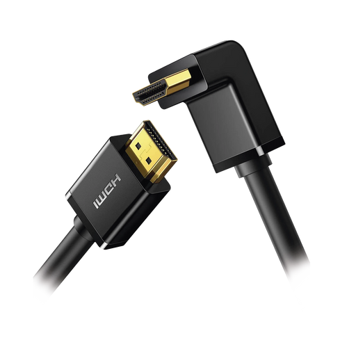 CABLE HDMI 2.0 EN ANGULO DE 90° / 3 M / 4K@60HZ / HDR / 3D / HEC (CANAL ETHERNET HDMI) / ARC (CANAL DE RETORNO DE AUDIO / CEC / 32 CANALES DE AUDIO / HDCP 2.2 / DOLBY ATMOS / 18 GBPS / BLINDAJE MÚLTIPLE-Cables y Conectores-UGREEN-10174-Bsai Seguridad & Controles