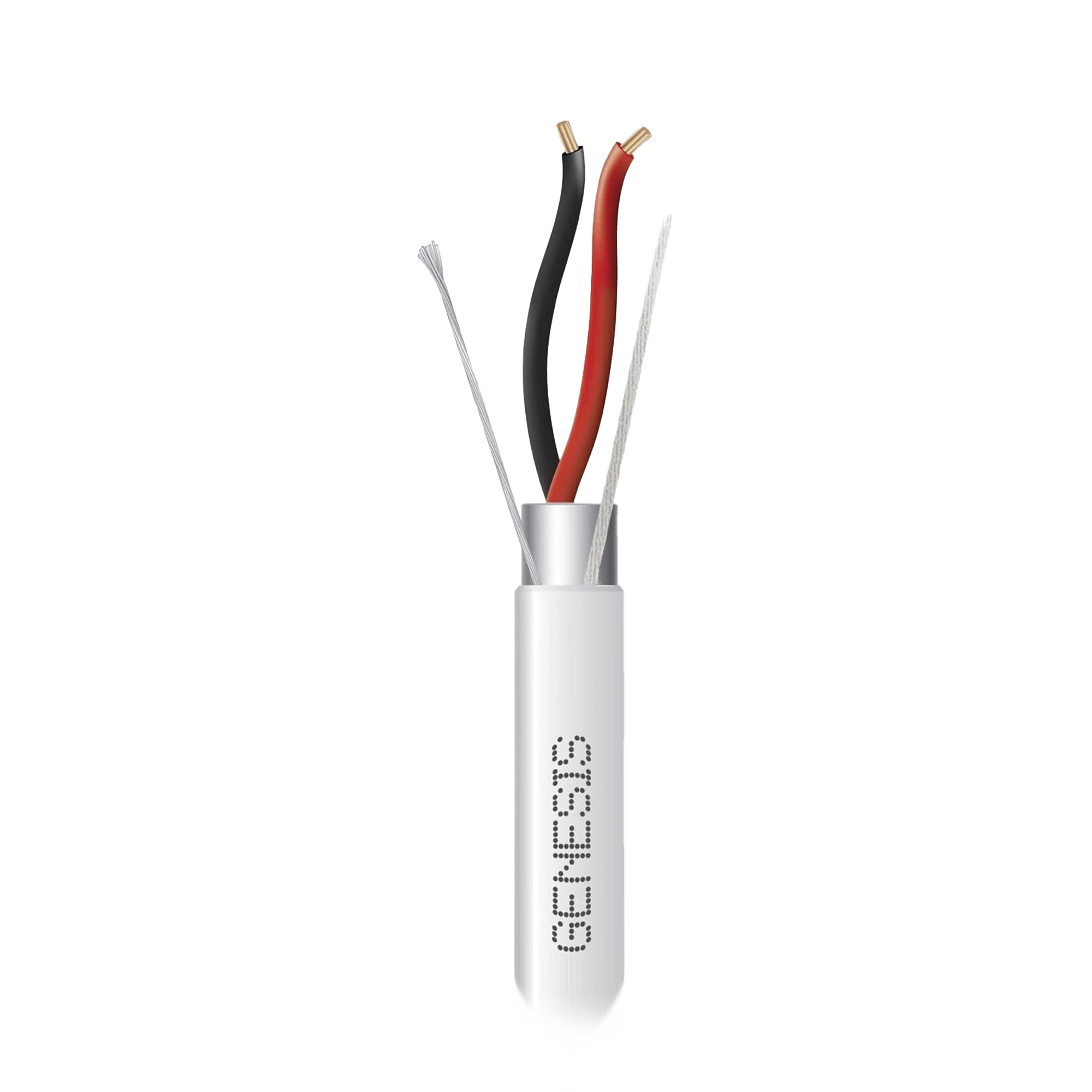 BOBINA DE 305 M DE CABLE 2X22 AWG BLINDADO, RISER, PLENUM DE COLOR BLANCO, PARA APLICACIONES DE AUDIO, SEGURIDAD Y CONTROL-Accesorios Control de Acceso-HONEYWELL HOME RESIDEO-Bsai Seguridad & Controles