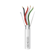 BOBINA DE 305 M DE CABLE 4 X 22 AWG BLINDADO / RISER / COLOR BLANCO / PARA APLICACIONES DE AUDIO, SEGURIDAD Y CONTROL-Accesorios-GENESIS-2204-1101-Bsai Seguridad & Controles