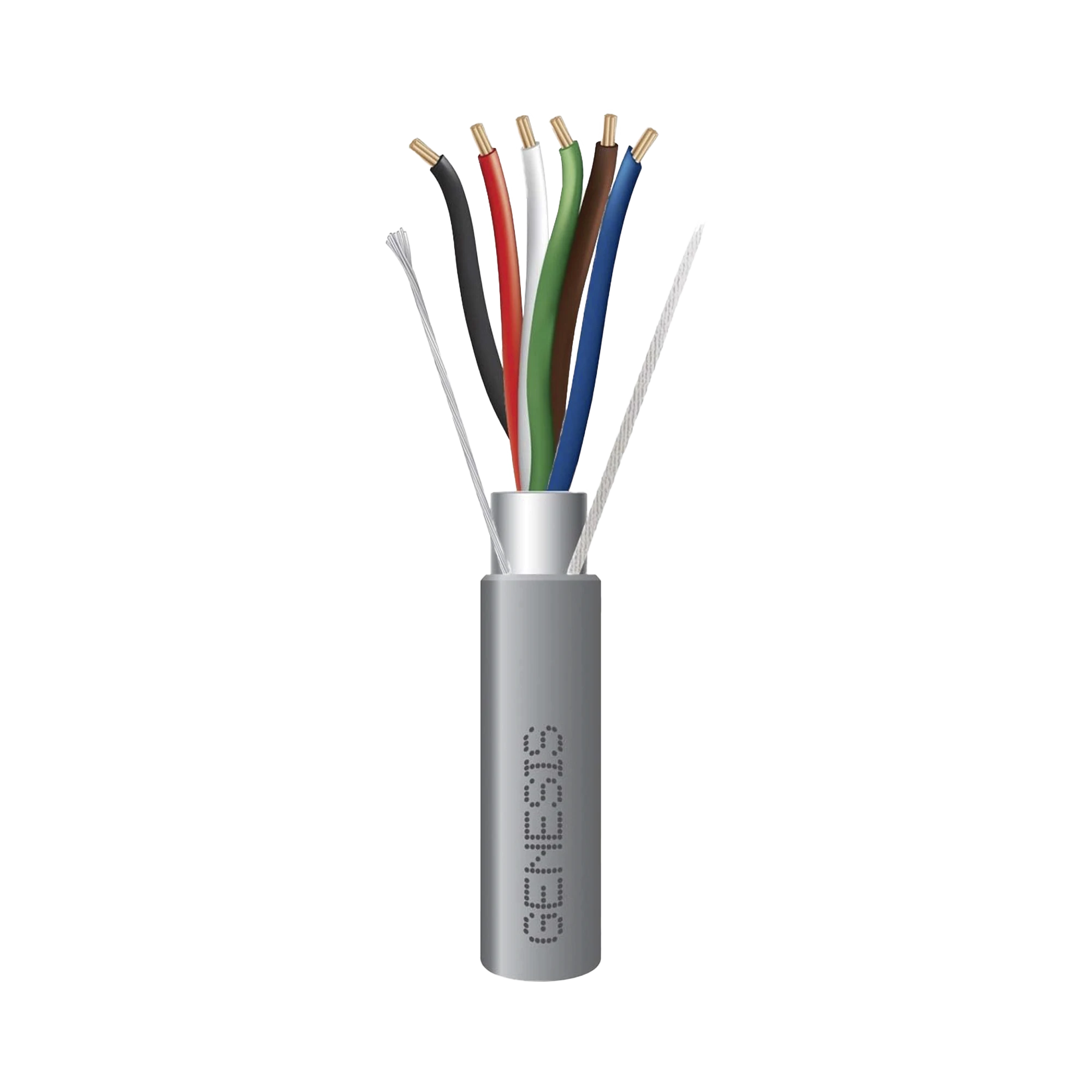 BOBINA DE 305 M DE CABLE 6X22 AWG BLINDADO, PLENUM DE COLOR GRIS, PARA APLICACIONES DE AUDIO, SEGURIDAD Y CONTROL-Accesorios Control de Acceso-HONEYWELL HOME RESIDEO-Bsai Seguridad & Controles