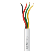 BOBINA DE 305 METROS / ALAMBRE DE COBRE / 4X22 AWG / RISER / PARA INTERIOR / COLOR BLANCO/ PARA APLICACIONES DE ALARMAS DE INTRUSIÓN / SISTEMAS DE AUTOMATIZACIÓN.-Cables-GENESIS-Bsai Seguridad & Controles