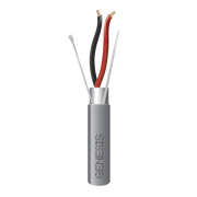 BOBINA DE 305 METROS / CABLE 2 X 18 AWG / COLOR GRIS / BLINDADO / RISER / APLICACIONES DE AUDIO CONTROL DE ACCESO Y AUTOMATIZACIÓN-Cableado-GENESIS-Bsai Seguridad & Controles