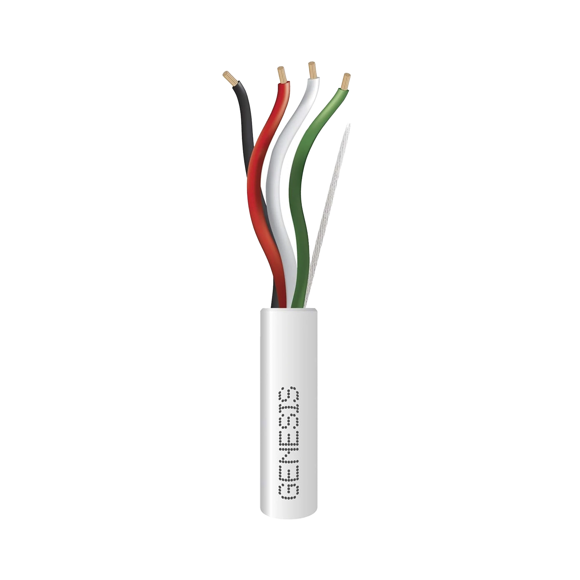 BOBINA DE 305 METROS / CABLE DE COBRE / 4 X 18 AWG / RISER / PARA INTERIOR / COLOR BLANCO / PARA APLICACIONES DE ALARMAS DE INTRUSIÓN/CONTROL DE ACCESO/ AUTOMATIZACIÓN / INTERFONOS Y TV PORTEROS-Cables-GENESIS-Bsai Seguridad & Controles