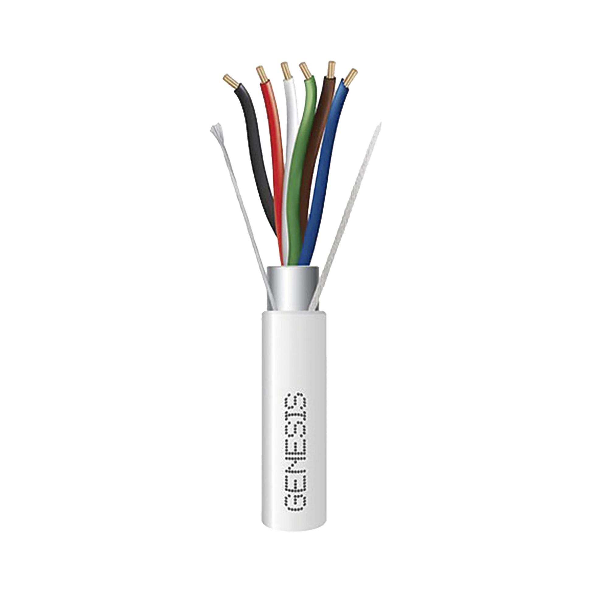 BOBINA DE 305 METROS / CABLE DE COBRE / 6 X 18 AWG / PARA INTERIOR / COLOR BLANCO / BLINDADO / PARA APLICACIONES DE ALARMAS DE INTRUSIÓN/CONTROL DE ACCESO/ AUTOMATIZACIÓN / INTERFONOS Y TV PORTEROS-Cables-GENESIS-3216-1012-Bsai Seguridad & Controles