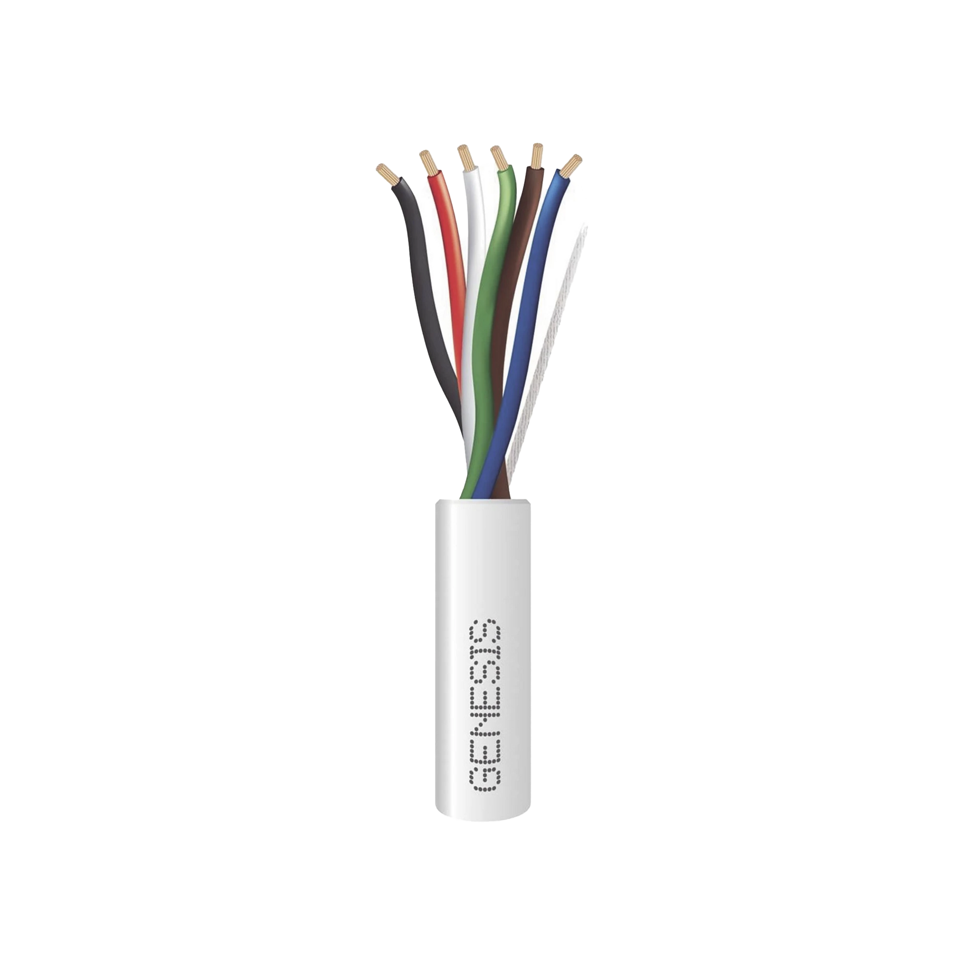 BOBINA DE 305 METROS / CABLE DE COBRE / 6 X 18 AWG / PARA INTERIOR / COLOR BLANCO / PARA APLICACIONES DE ALARMAS DE INTRUSIÓN/CONTROL DE ACCESO/ AUTOMATIZACIÓN / INTERFONOS Y TV PORTEROS-Cables-GENESIS-Bsai Seguridad & Controles