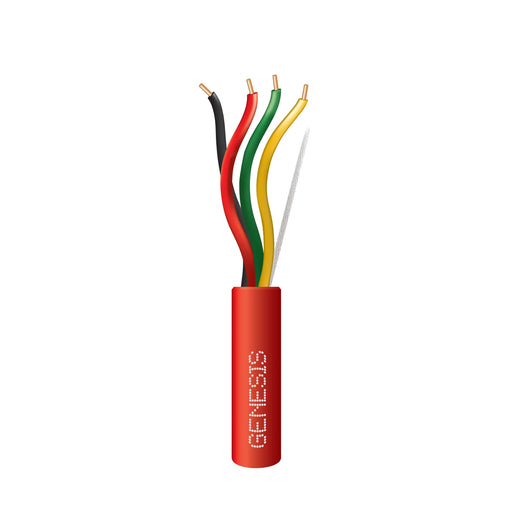 BOBINA DE 305 METROS DE ALAMBRE 4 X 18 AWG, TIPO FPLR-CL2R, RESISTENTE AL FUEGO, COLOR ROJO, PARA SISTEMAS CONTRA INCENDIO O SISTEMAS DE EVACUACIÓN.-Cableado-HONEYWELL HOME RESIDEO-Bsai Seguridad & Controles