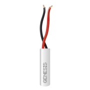 BOBINA DE 305 METROS DE CABLE / 2X22 AWG / COLOR BLANCO / USO INTERIOR / RISER / PARA SISTEMAS DE INTRUSIÓN Y AUTOMATIZACIÓN-Cables-GENESIS-Bsai Seguridad & Controles