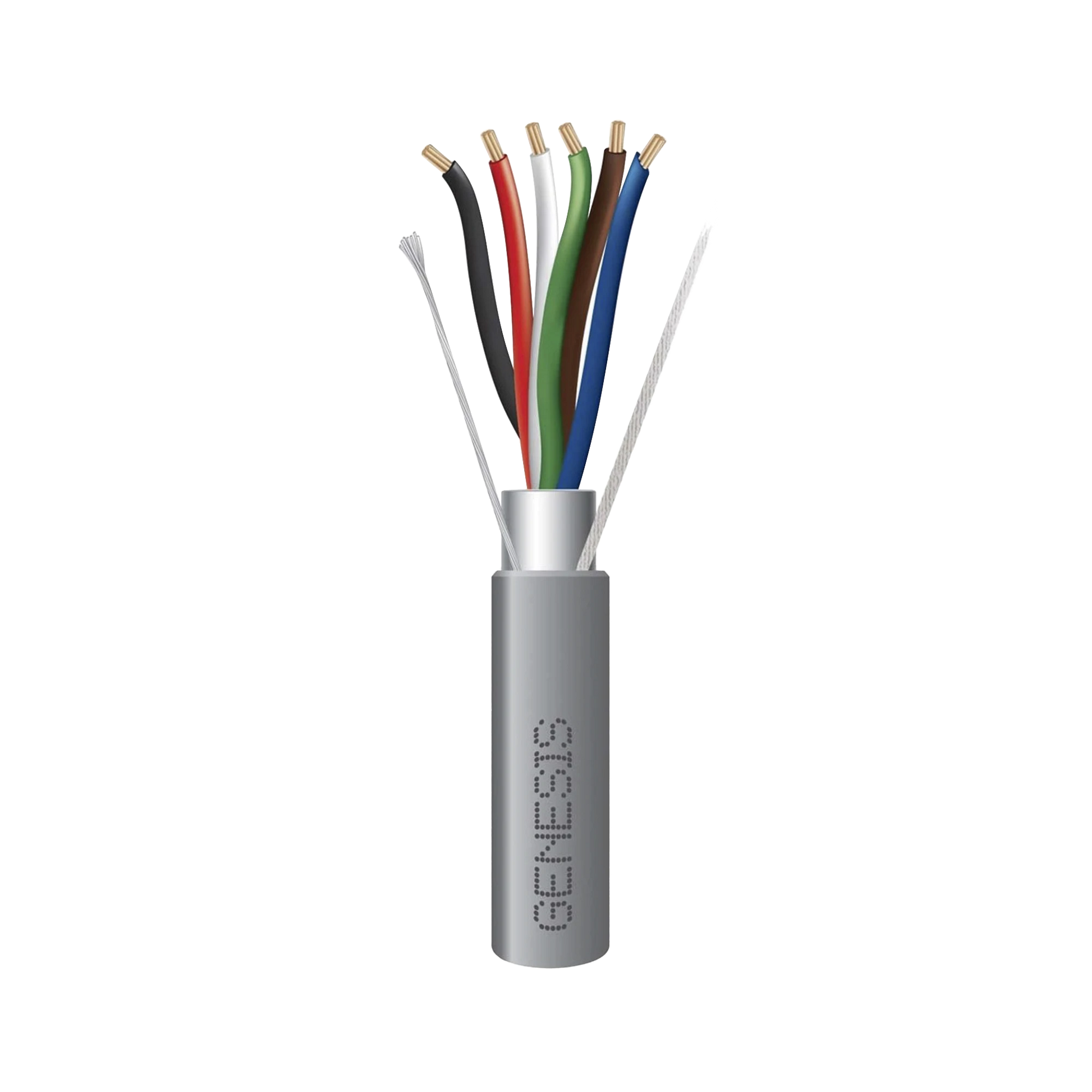 BOBINA DE 305 METROS DE CABLE / 6X22 AWG BLINDADO / COLOR GRIS / PARA APLICACIONES DE AUDIO, SEGURIDAD Y CONTROL-Cables-GENESIS-Bsai Seguridad & Controles