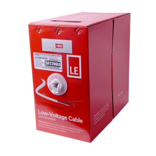 BOBINA DE 305 METROS DE CABLE, 22 AWG, 6 CONDUCTORES, TIPO CCA DE COLOR BLANCO-Cableado-SFIRE-Bsai Seguridad & Controles