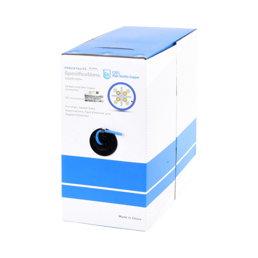 BOBINA DE CABLE DE 305 METROS CAT6, CM, 24 AWG, ALTO RENDIMIENTO, ETL, UL, COLOR AZUL, SUPER FLEXIBLE, PARA APLICACIONES DE VIDEOVIGILANCIA, VIDEO HD, Y REDES DE DATOS. USO INTERIOR-Cables y Conectores-LINKEDPRO BY EPCOM-Bsai Seguridad & Controles